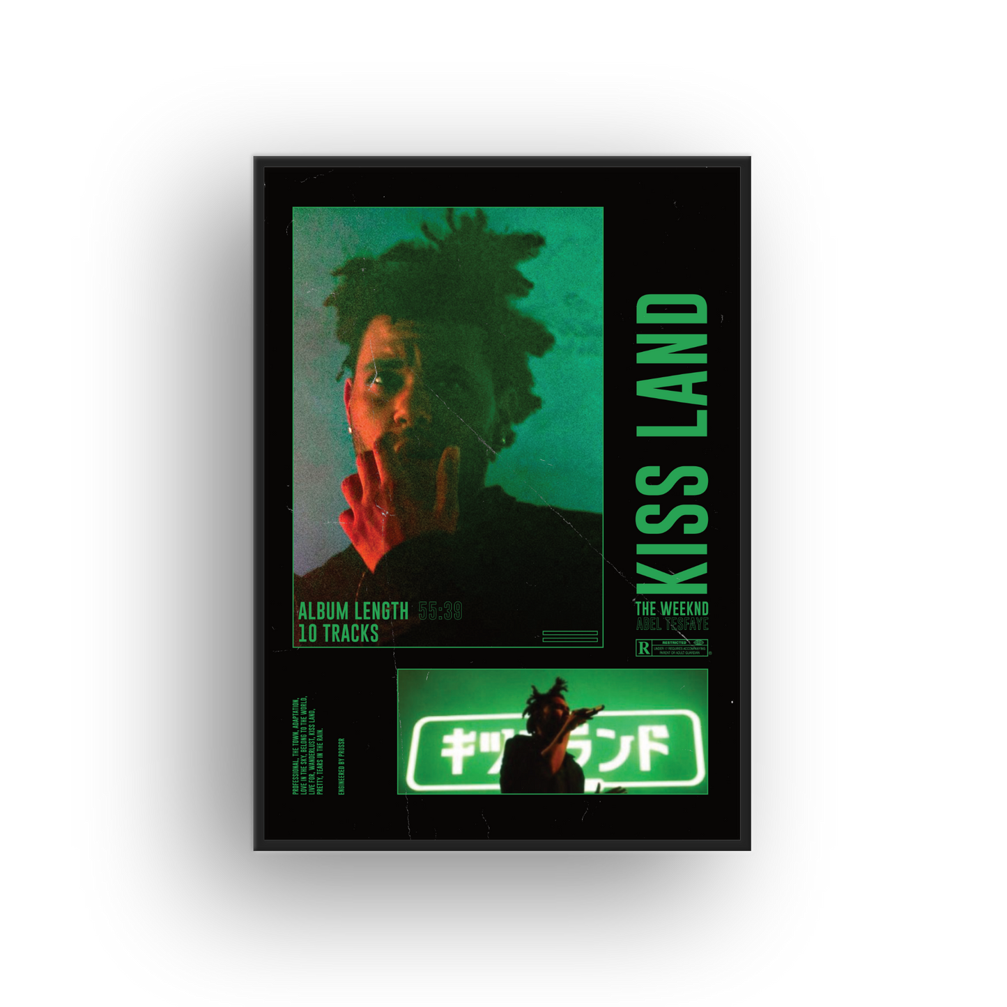 The Weeknd Kiss Land Collage Poster