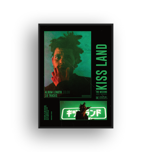 The Weeknd Kiss Land Collage Poster