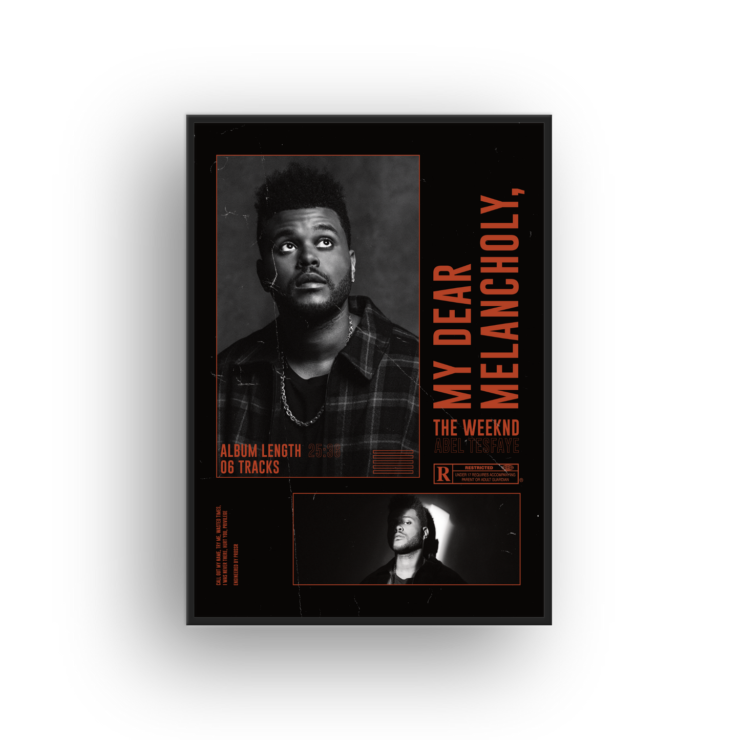 The Weeknd My Dear Melancholy Collage