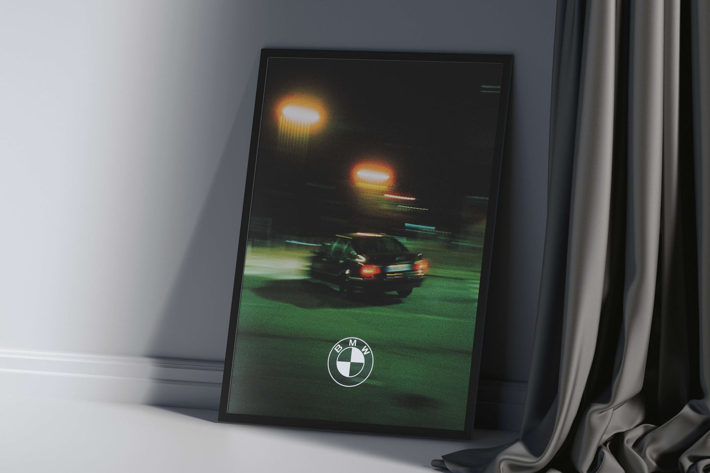 BMW 5 Series E34 Car Poster